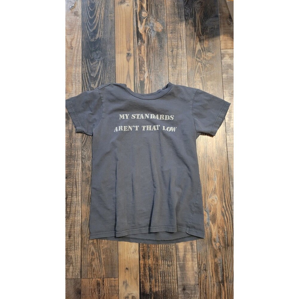 Steve & Barry’s Funny Quote Gray T Shirt Short Sleeve Crew Neck Women's M